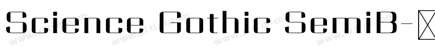 Science Gothic SemiB字体转换 Science Gothic SemiB字体转换